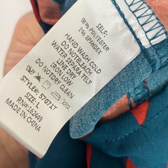 Milk & Honey Women's Blouse Belted Polka Dots Multicolor Large Classic Elegance - Picture 8 of 8